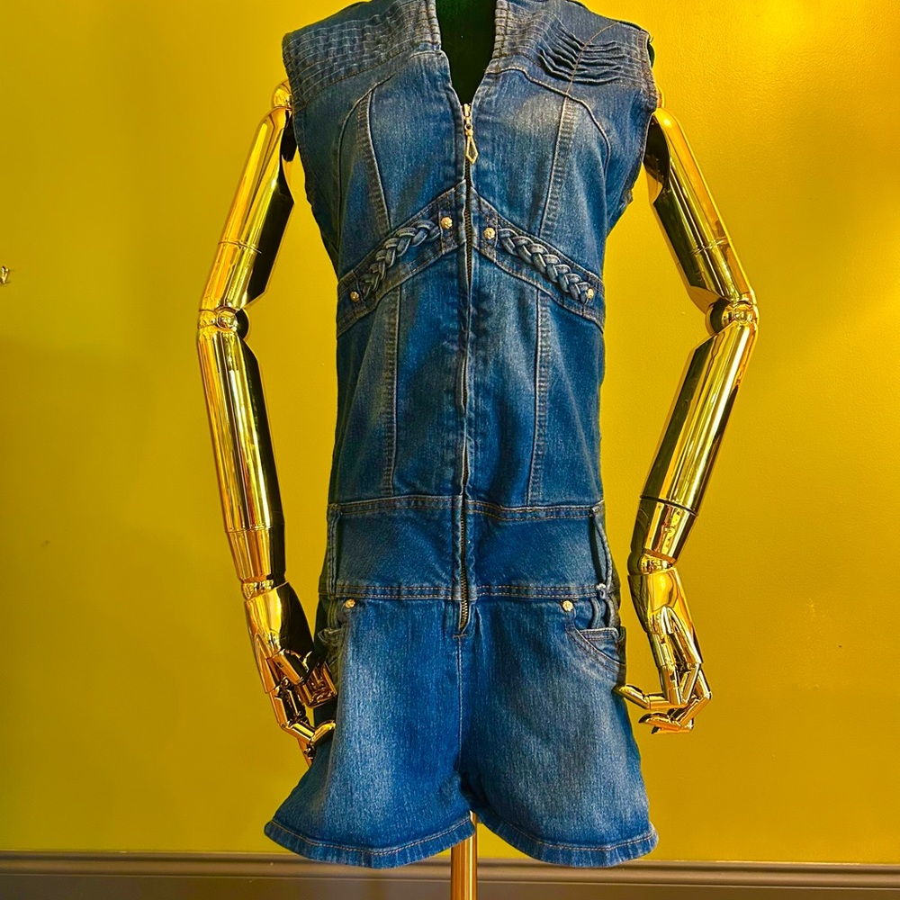 Denim Sleeveless Romper
